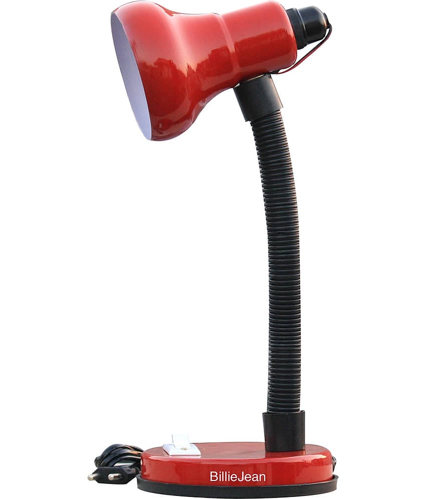 BillieJean Red Aluminium Table Lamp - Pack of 1