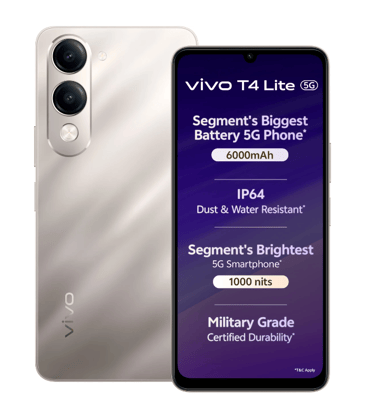 Vivo T4 Lite 5G Charger in the Box (Titanium Gold, 128 GB)  (4 GB RAM)