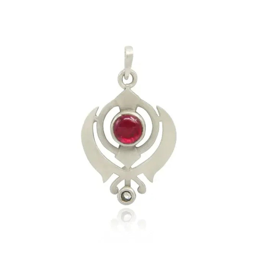Men's 92.5 Silver Khanda pendant-Only Pendant ( no chain )