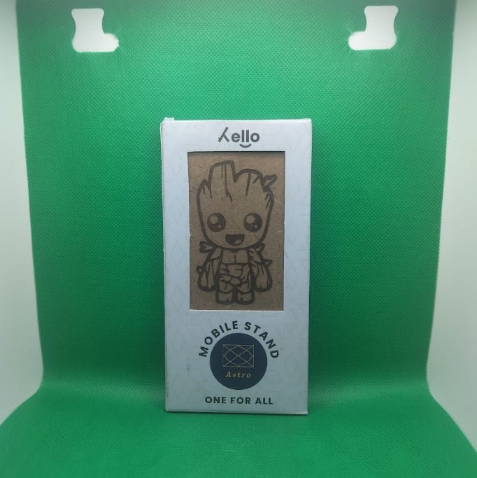 Hello Wooden Mobile Stand  Groot