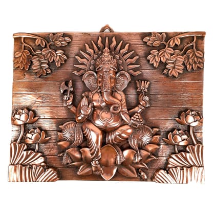 Ganesh Wall Hanging Idol | Lord Ganesha Wall Decor for Big Walls - For Puja, Home, Entrance, Big Walls, Living Room & Gift - 24 Inch