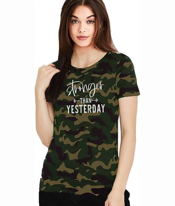 Leotude Women Cotton Printed Regular Fit Round Neck T-Shirt ( Multi Color )