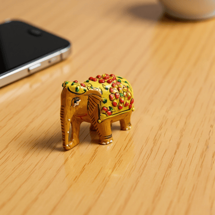 Handcrafted Royal Meenakari Elephant Statue Handcrafted Royal Meenakari Elephant Statue