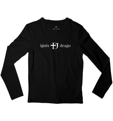 Ignis Drago Full Sleeve T-shirt-38 - S / Black