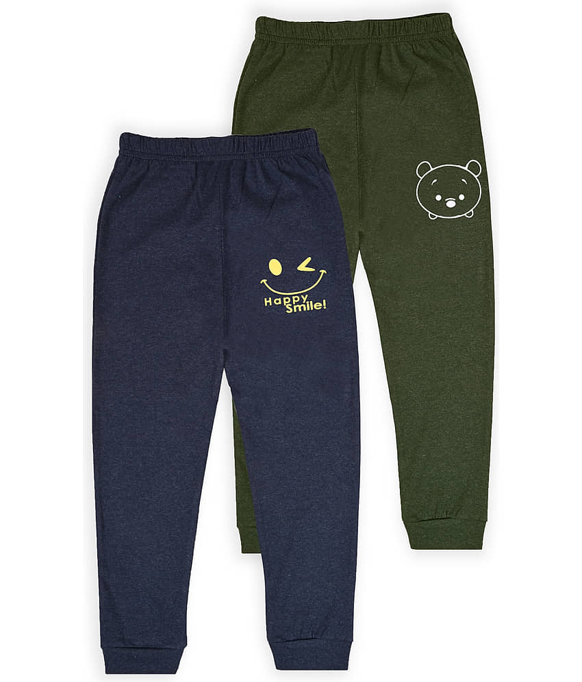 J&JP Pack of 2 Boys Cotton Blend Trackpant ( Multicolor )