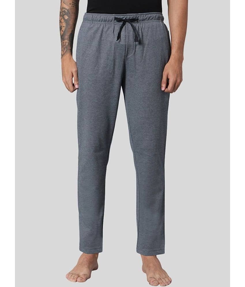 Avoq - Grey Melange Cotton Blend Men's Trackpants ( Pack of 1 )