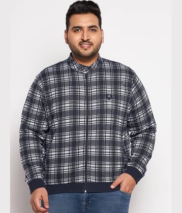 AUSTIVO - Navy Cotton Blend Regular Fit Men's Casual Jacket ( Pack of 1 )