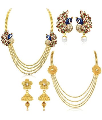 YouBella Fashion Jewellery Stylish Necklace Combo for Girls and Women