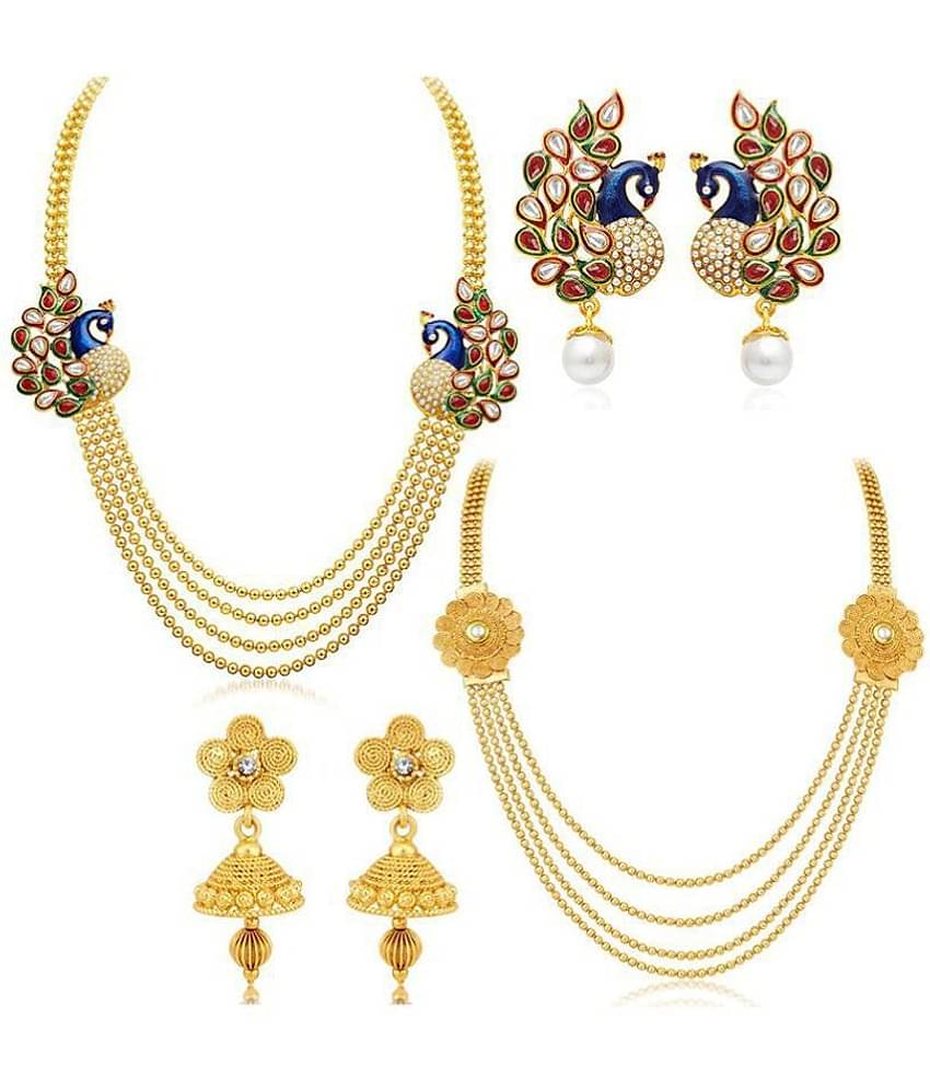 YouBella Fashion Jewellery Stylish Necklace Combo for Girls and Women
