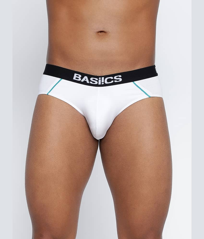 BASIICS By La Intimo Pack of 1 Cotton Blend Briefs For Men's ( Teal )