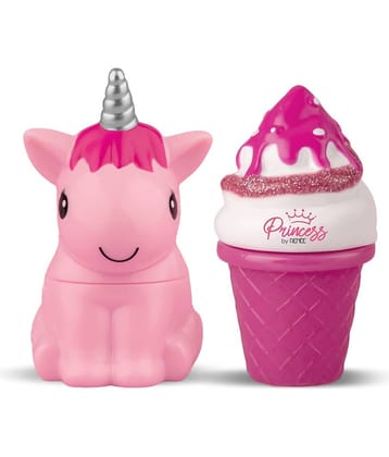 Princess Wonderland Lip Care Combo Kit - Pre-Teen Girls, Snowball Lip Balm & Icecream Lip Gloss