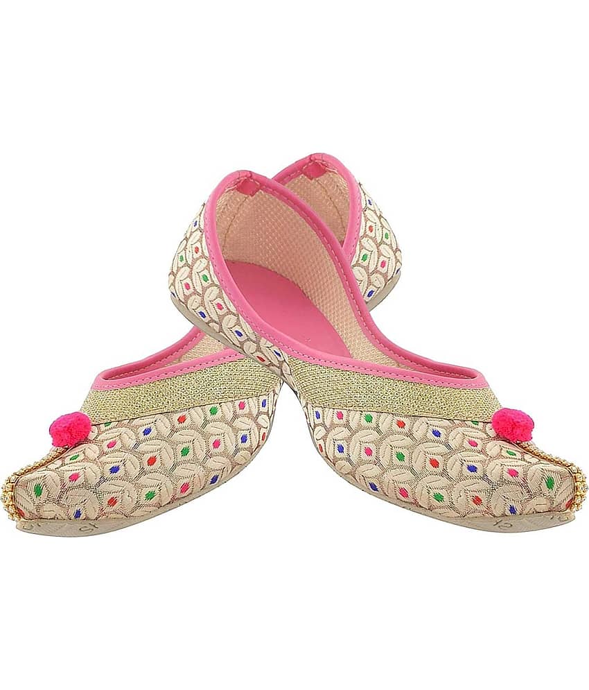 Raj Pink Ethnic Footwear