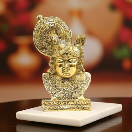 Aluminium Showpiece Srinath, Height : 8.5 Inch (ASMAS501 G)