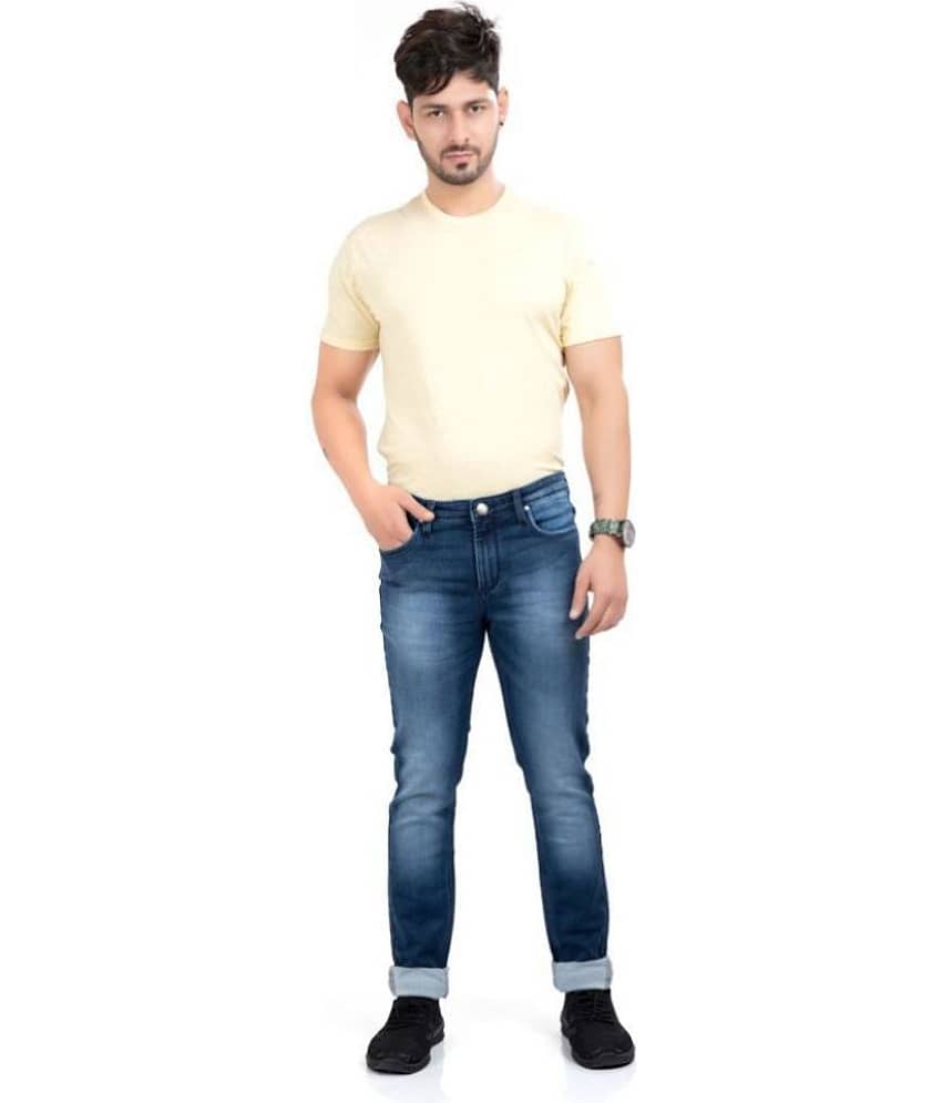 HJ HASASI Blue Regular Fit Jeans