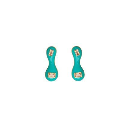 Sea Blue blob Studs