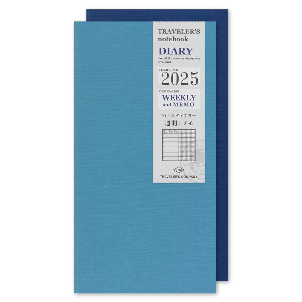 TRAVELER'S notebook Refill 2025 Weekly + Memo