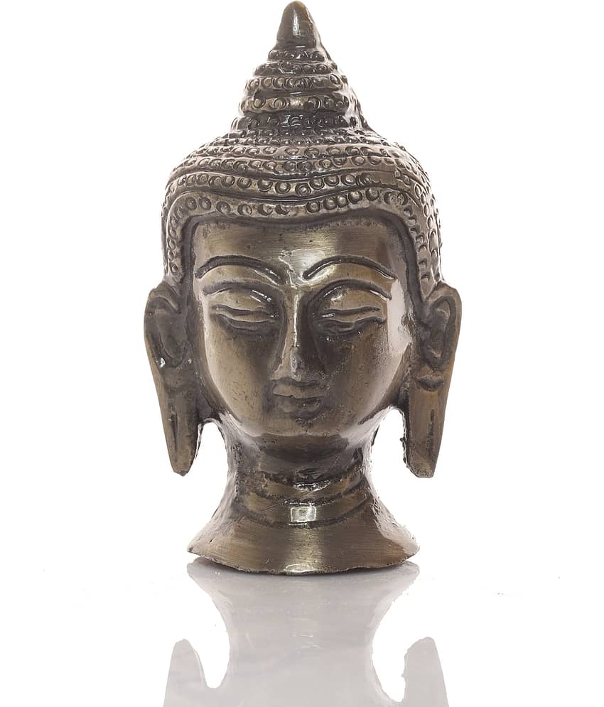 Fashion Bizz Buddha Head Lord Buddha Decorative Showpiece - 10 cm