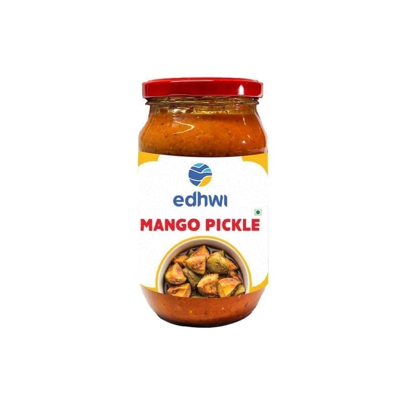 Edhwi Mango Pickle - 400g | Tangy & Spicy Mango Pickle | Authentic Indian Recipe