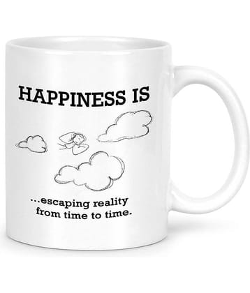 Idream Quote Printed Ceramic Coffee Mug 1 Pcs 330 mL