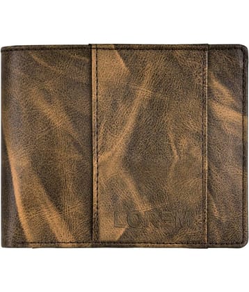 Lorem Brown Faux Leather Men's Two Fold Wallet ( Pack of 1 )