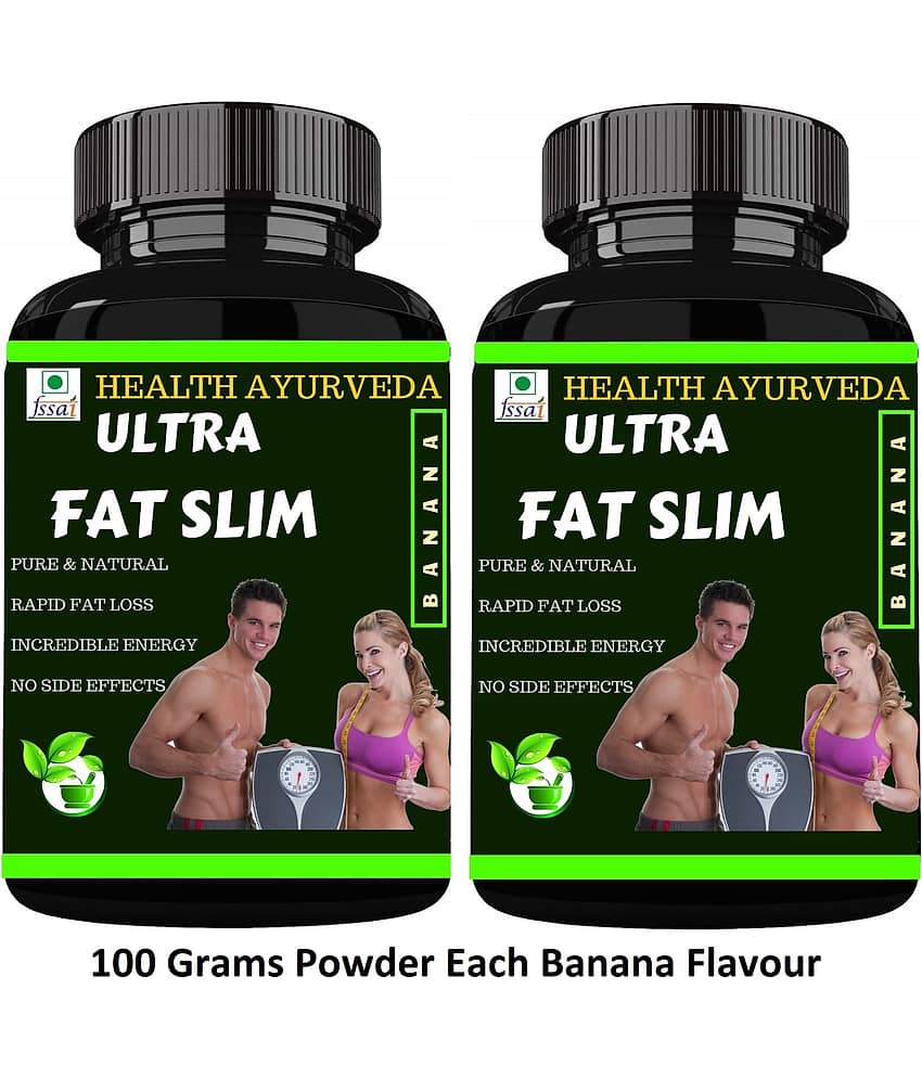 Health Ayurveda Ultra Fat Slim | Fat Cutter Powder 200 Gm Pack of 2