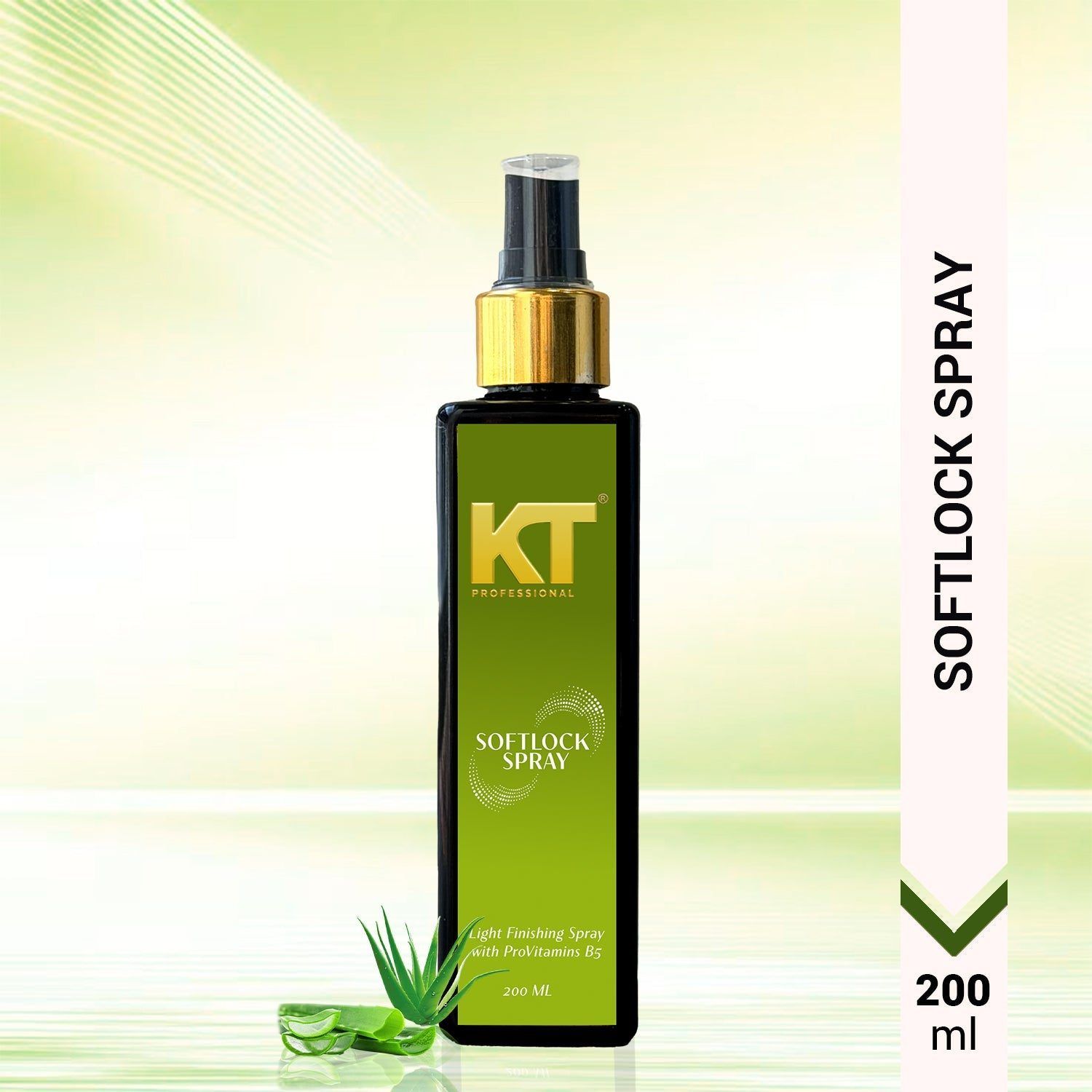 KT Professional Soft Locks Spray, Flexible Hold, Natural Shine & Texture - 200ml