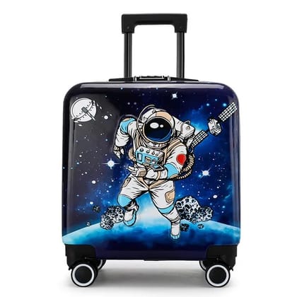 Space / Mermaid / Unicorn Theme Trolley Bag for Kids - A Fun and Secure Travel Companion (Prepaid Only)-Space