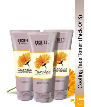 Richfeel - Acne or Blemishes Removal Face Wash For All Skin Type ( Pack of 3 )