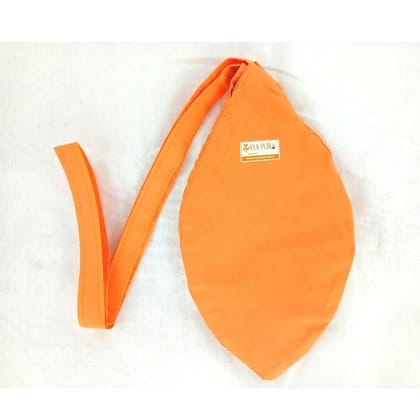 MAYAPURI Bhagwa Gomaukh Japa Bag or Chanting Bag with Sakshi Mala Counter (Saffron)