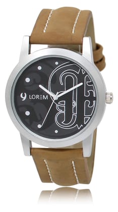 LOREM Black Casual Analog Watch for Men LR14-UF