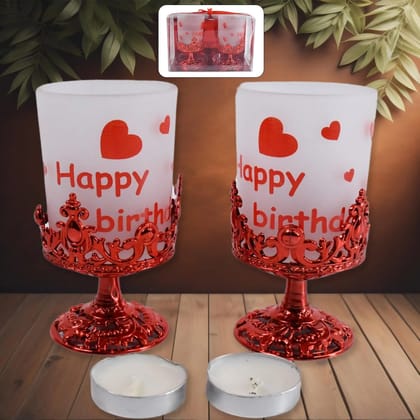 Atevon Tealight Holder Stylishly Shaped Candle Diya Stand Plastic Beautiful Design Festival (2 Pc / Mix Design)