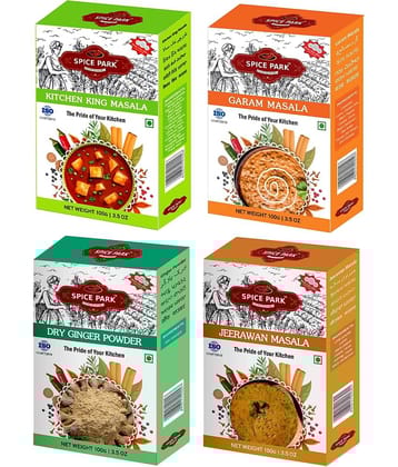 Spice Park 400 gm Laal Mirch (Red Chili) ( Pack of 4 )