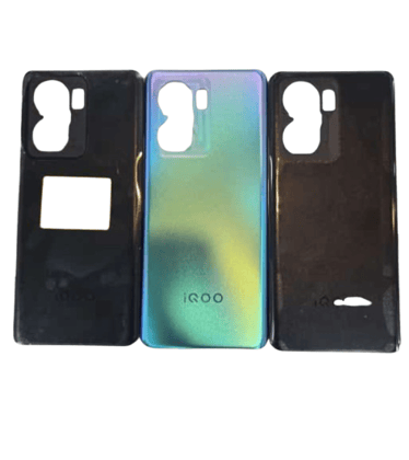 Back Glass Panel Cover For iQoo Z6-Black