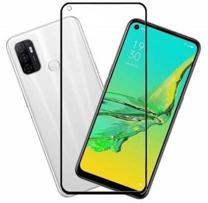 PLUGTECH Advanced Tempered Glass With Anti-Explosion 9H Hardness Edge-To-Edge Coverage Screen Guard for OPPO A33 2020
