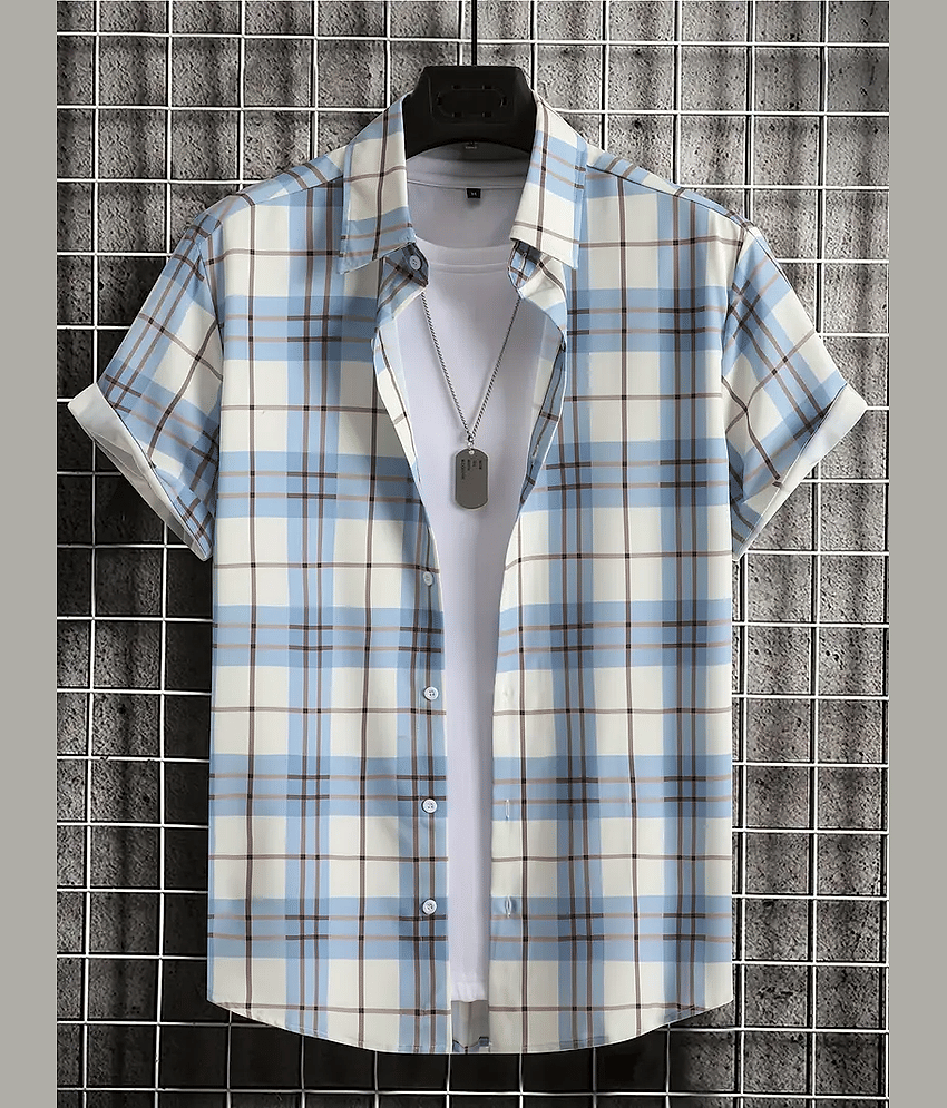 AAPSKA Poly Cotton Regular Fit Printed Half Sleeves Men's Casual Shirt - Multicolor ( Pack of 1 )