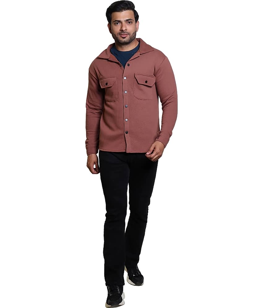 Whyme Fashion Fleece Men's Casual Jacket - Brown ( Pack of 1 )