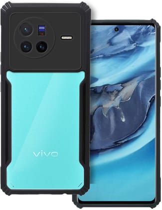 PLUGTECH Slim Shockproof Case | Matte Black Soft | Drop Protection | Precise Cutouts | Premium Mobile Cover for Vivo X80 Pro