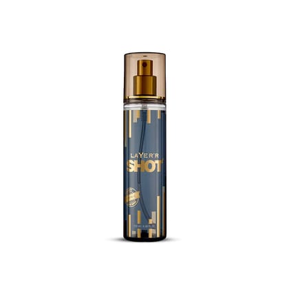 Layerr Shot Gold Iconic Deodorant Body Spray for Men 135ml | Long-Lasting Premium Fragrance | Spicy Citrus & Amber Notes | Everyday Wear | IFRA Certified Layerr Shot Gold Iconic Deodorant Body Spray for Men 135ml | Long-Lasting Premium Fragrance | Spicy 