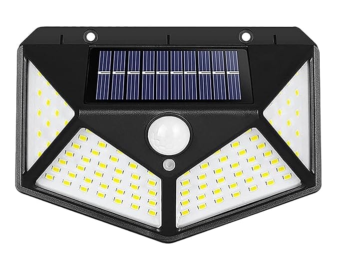 SMARTCAM LED Bright Outdoor Solar Lights with Motion Sensor Solar Powered Wireless Waterproof Night Spotlight for Outdoor/Garden Wall, Solar Lights for Home (100 Led)