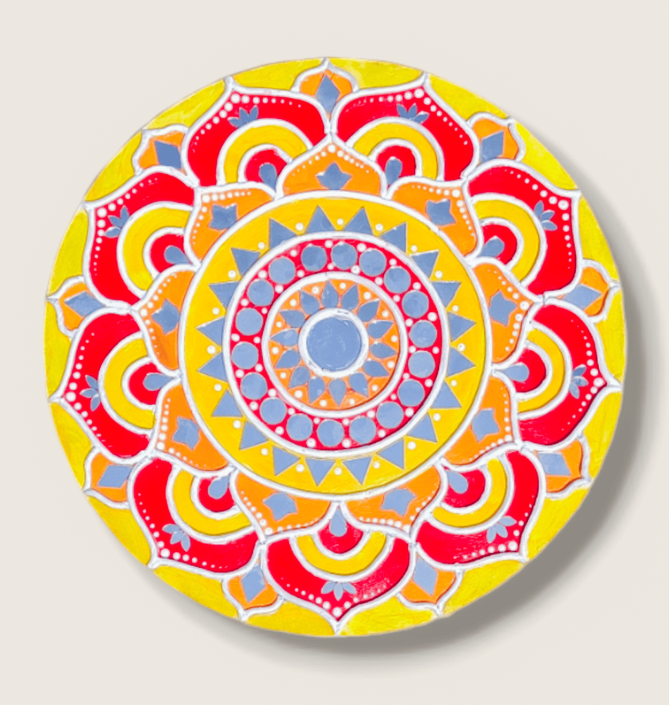 Aarya ovation Lippan art wall hanging for home decoration /living room/kids room / garden décor.yellow