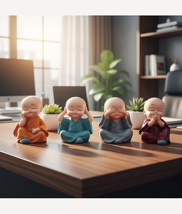 Mini Decorative Showpiece Set for Car Dashboard Home Decor | Cute Figurines for Table Desk Living Room Office Decoration Gift Item for Home Decoration Accessories