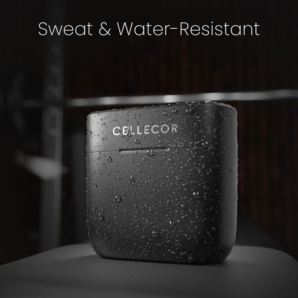 CELLECOR BroPods CB55 Waterproof TWS with 60 Hours Playtime, Automatic Pairing, HD Sound and 5.1V Bluetooth (BLACK)