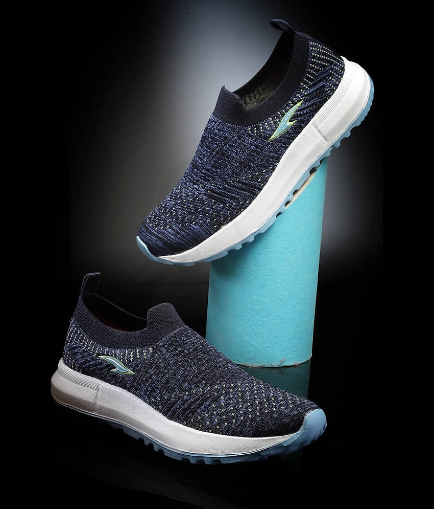 ASIAN Navy Blue Women's Slip On