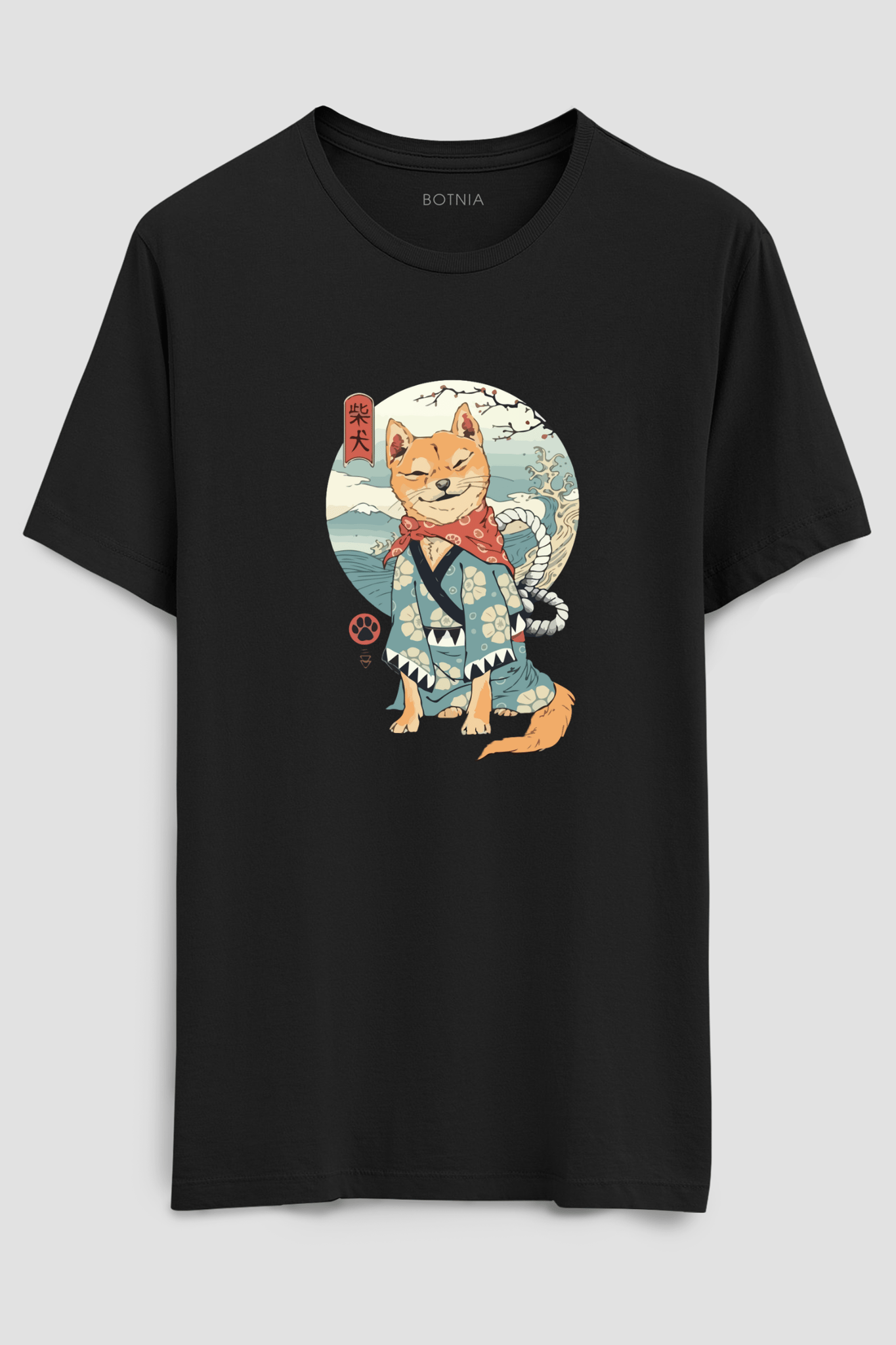 Shiba Inu- Half sleeve t-shirt-XS