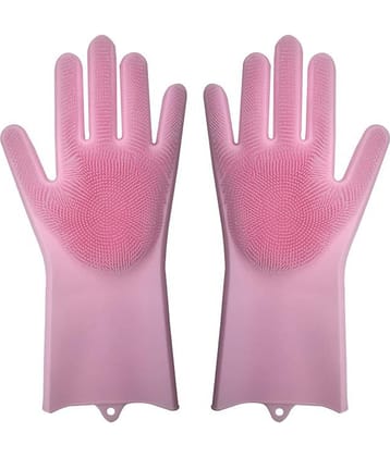 maitri Rubber Universal Size Cleaning Glove Silicon Gloves