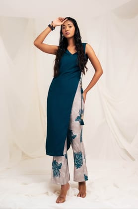 Midnight Blue Asymmetrical Tunic-XS