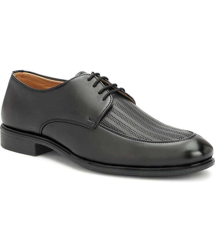 MARKRANGE Black Men's Derby Formal Shoes