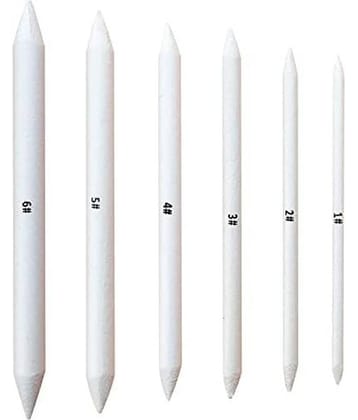 Freedy 6 PCS Blending Stumps and Tortillions Paper Art Blenders for Student Artist Charcoal Sketch Drawing Tools(A)