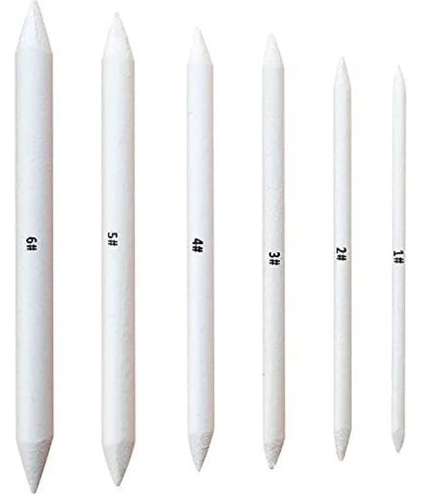 Freedy 6 PCS Blending Stumps and Tortillions Paper Art Blenders for Student Artist Charcoal Sketch Drawing Tools(A)