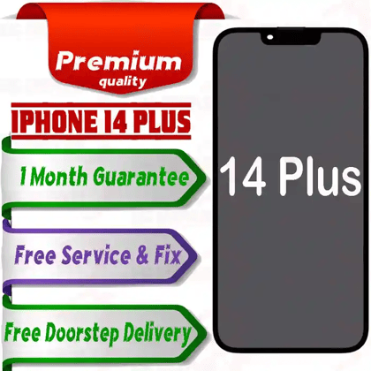 Apple iPhone 14 Plus  (display glass combo folder) Mobile Display LCD Screen With Touch. WHITE